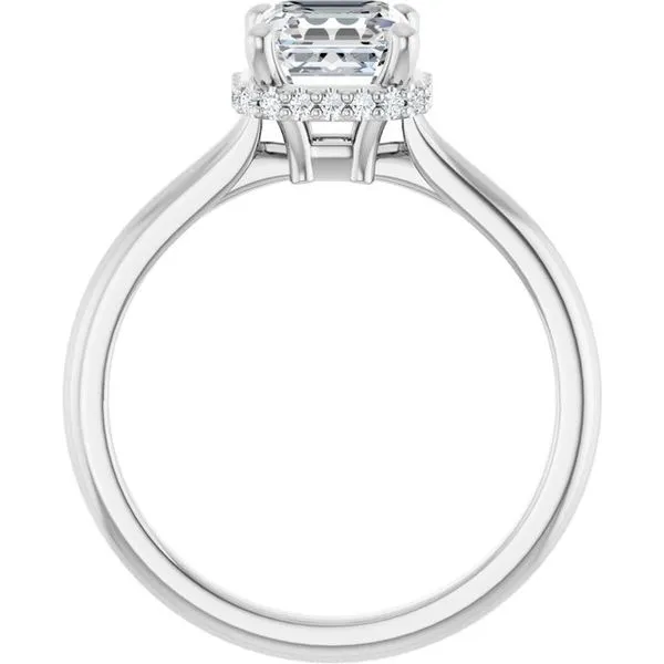 Hidden Halo-Style Engagement Ring Image 2 Don's Jewelry & Design Washington, IA