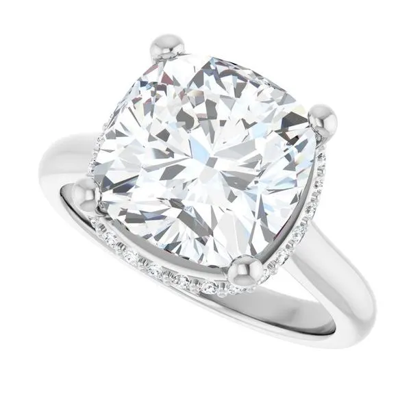 Hidden Halo-Style Engagement Ring Image 5 Natale Jewelers Sewell, NJ