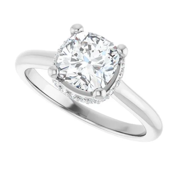 Hidden Halo-Style Engagement Ring Image 5 Ocean View Jewelers Millville, DE