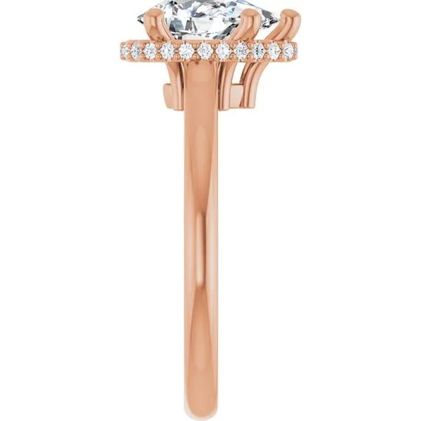 Hidden Halo-Style Engagement Ring Image 4 J. West Jewelers Round Rock, TX