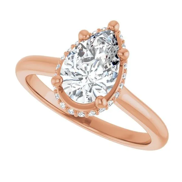 Hidden Halo-Style Engagement Ring Image 5 Ask Design Jewelers Olean, NY