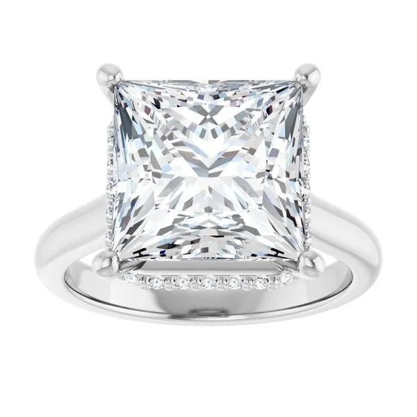 Hidden Halo-Style Engagement Ring Image 3 Stuart Benjamin & Co. Jewelry Designs San Diego, CA
