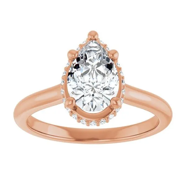 Hidden Halo-Style Engagement Ring Image 3 Ocean View Jewelers Millville, DE