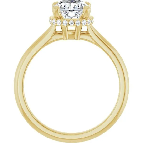 Hidden Halo-Style Engagement Ring Image 2 Hudson Valley Goldsmith New Paltz, NY