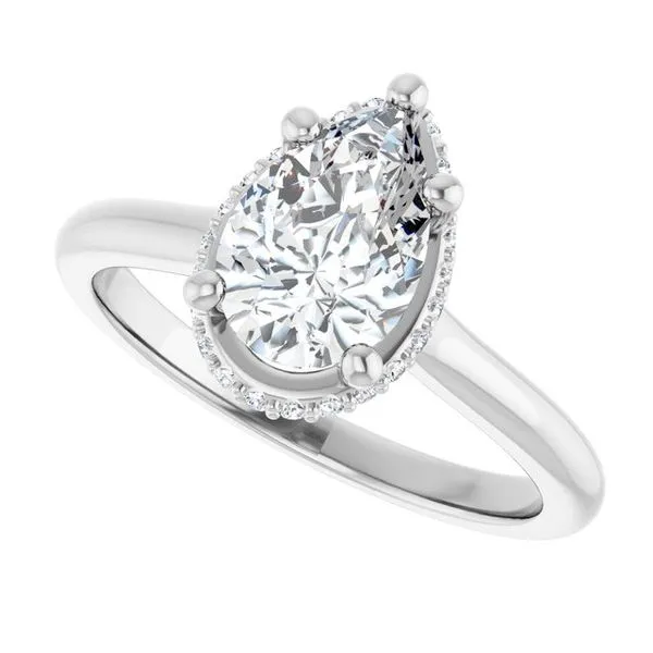 Hidden Halo-Style Engagement Ring Image 5 Don's Jewelry & Design Washington, IA