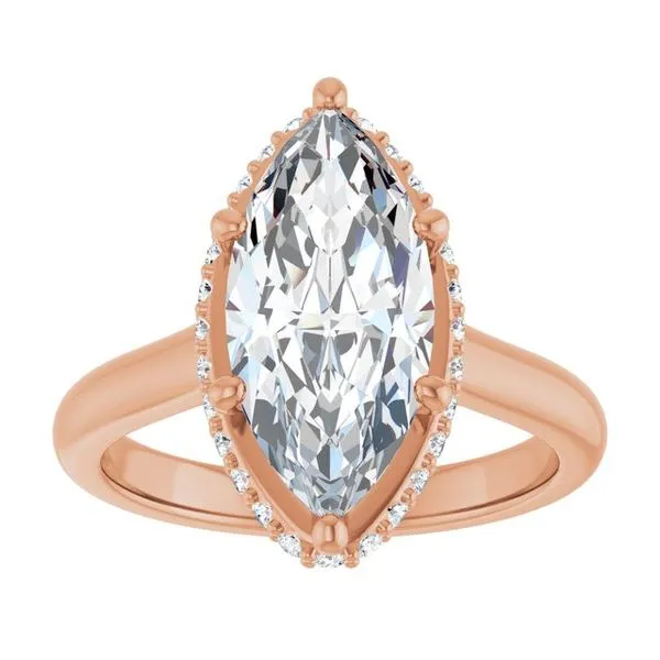 Hidden Halo-Style Engagement Ring Image 3 Vulcan's Forge LLC KANSAS CITY, MO