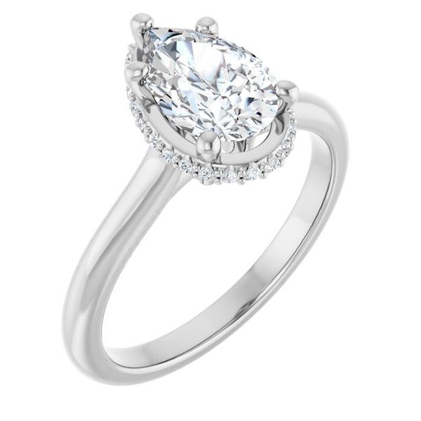 Hidden Halo-Style Engagement Ring