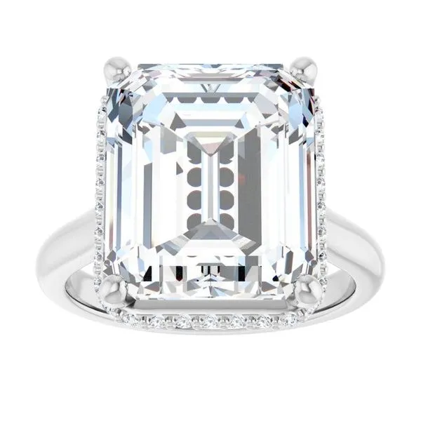 Hidden Halo-Style Engagement Ring Image 3 Redlands Jewelers Redlands, CA