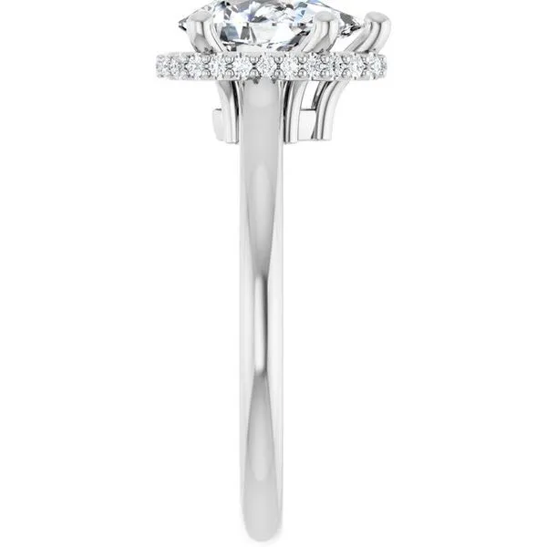 Hidden Halo-Style Engagement Ring Image 4 Natale Jewelers Sewell, NJ