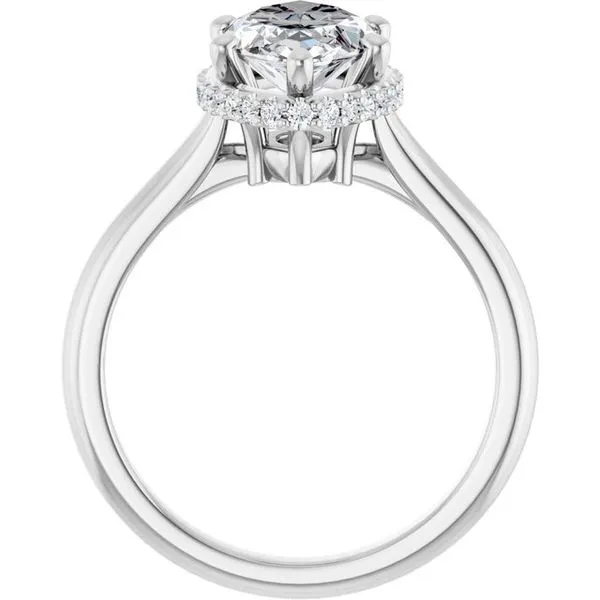 Hidden Halo-Style Engagement Ring Image 2 Vulcan's Forge LLC KANSAS CITY, MO
