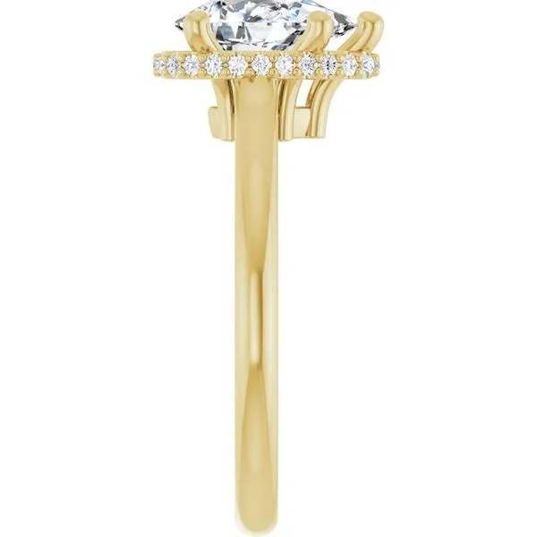 Hidden Halo-Style Engagement Ring Image 4 Don's Jewelry & Design Washington, IA