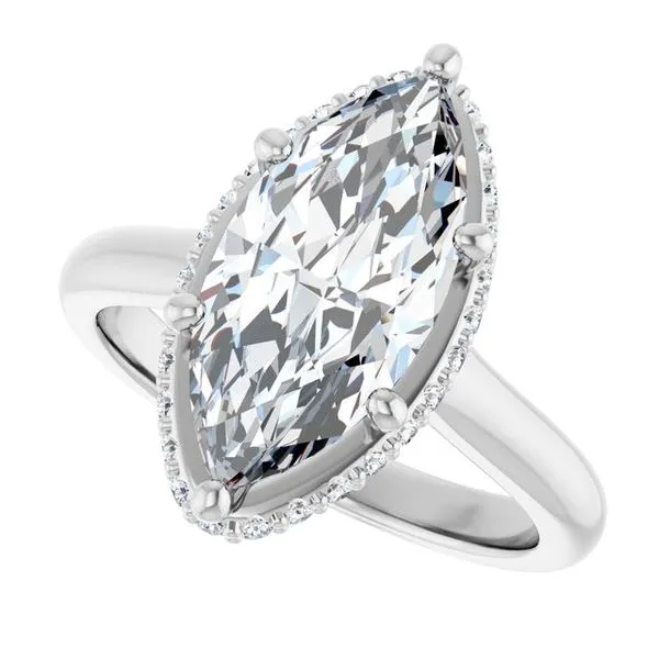 Hidden Halo-Style Engagement Ring Image 5 Shipley's Fine Jewelry Hampstead, MD