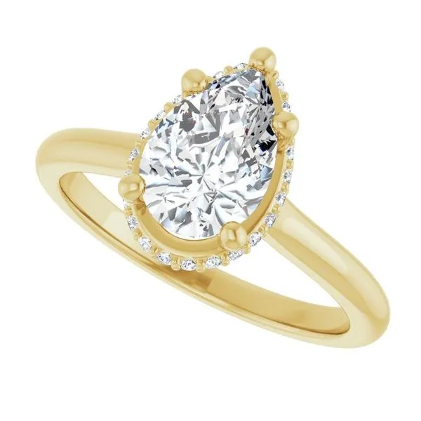 Hidden Halo-Style Engagement Ring Image 5 Don's Jewelry & Design Washington, IA