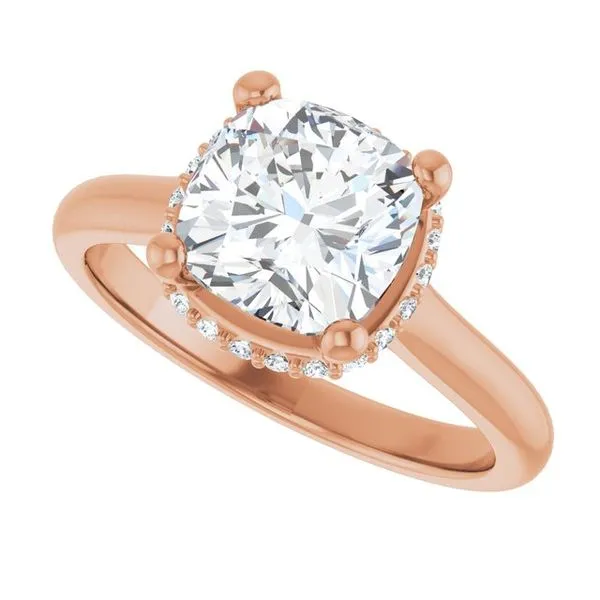 Hidden Halo-Style Engagement Ring Image 5 Natale Jewelers Sewell, NJ