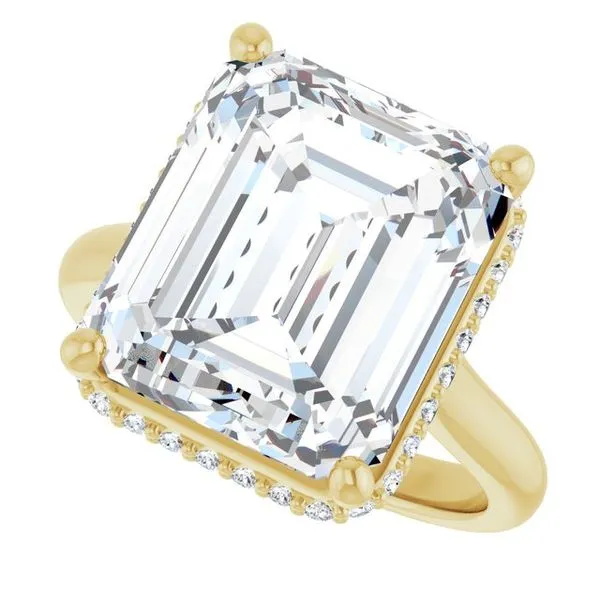 Hidden Halo-Style Engagement Ring Image 5 Don's Jewelry & Design Washington, IA