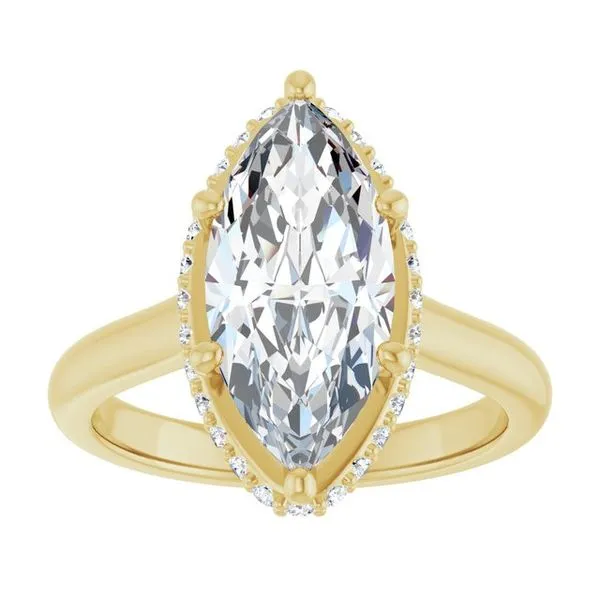 Hidden Halo-Style Engagement Ring Image 3 The Jewelry Source El Segundo, CA