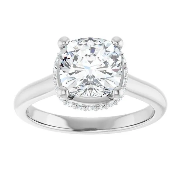 Hidden Halo-Style Engagement Ring Image 3 Michael Szwed Jewelers Longmeadow, MA