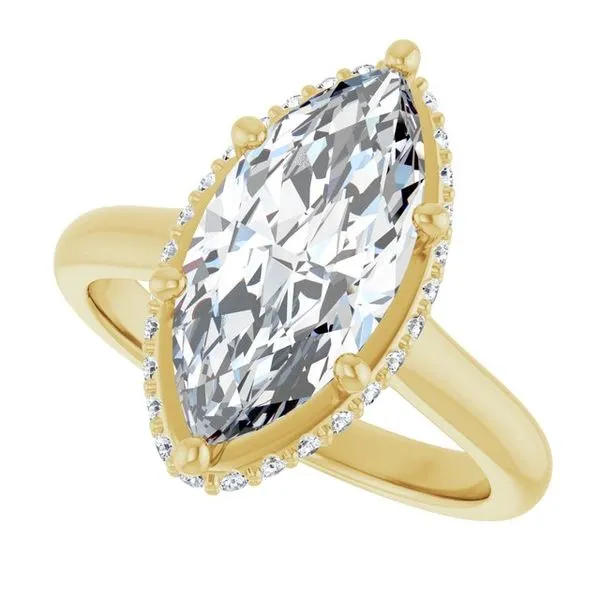 Hidden Halo-Style Engagement Ring Image 5 The Jewelry Source El Segundo, CA