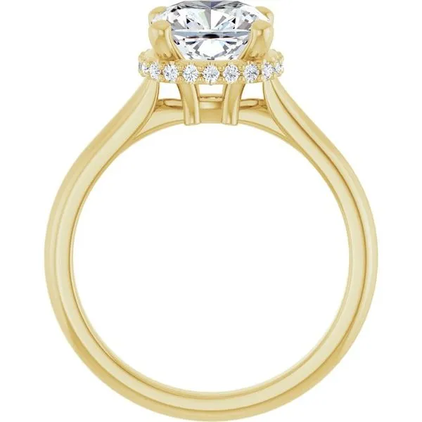 Hidden Halo-Style Engagement Ring Image 2 Vulcan's Forge LLC KANSAS CITY, MO