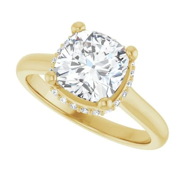 Hidden Halo-Style Engagement Ring Image 5 JF Jones Jewelers Rochester, NY