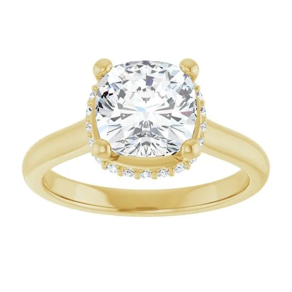 Hidden Halo-Style Engagement Ring Image 3 Morin Jewelers Southbridge, MA