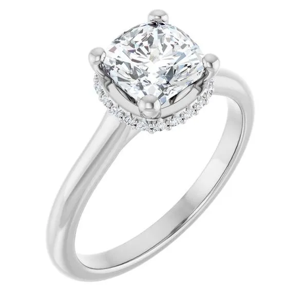 Hidden Halo-Style Engagement Ring