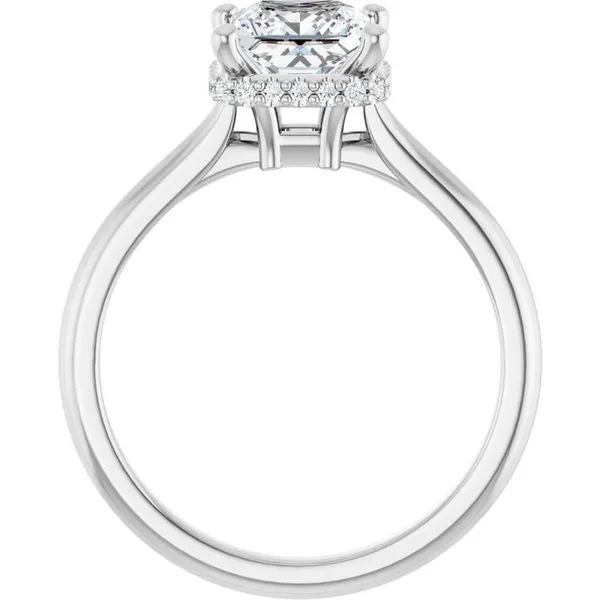 Hidden Halo-Style Engagement Ring Image 2 Raleigh Diamond Fine Jewelry Raleigh, NC