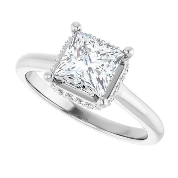 Hidden Halo-Style Engagement Ring Image 5 J. Thomas Jewelers Rochester Hills, MI