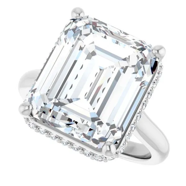 Hidden Halo-Style Engagement Ring Image 5 Austin's Fine Diamonds & Jewelry Lyndhurst, NJ