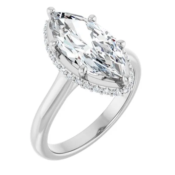 Hidden Halo-Style Engagement Ring Ocean View Jewelers Millville, DE