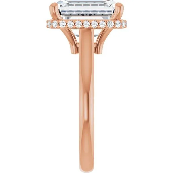 Hidden Halo-Style Engagement Ring Image 4 Hudson Valley Goldsmith New Paltz, NY