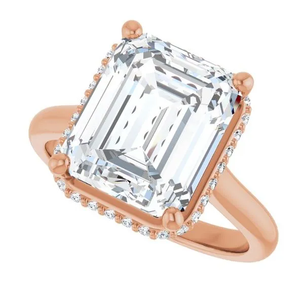 Hidden Halo-Style Engagement Ring Image 5 Banks Jewelers Burnsville, NC