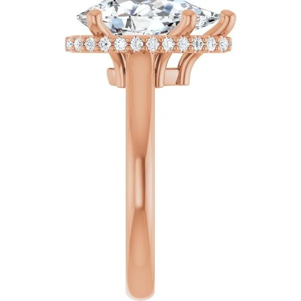 Hidden Halo-Style Engagement Ring Image 4 Don's Jewelry & Design Washington, IA