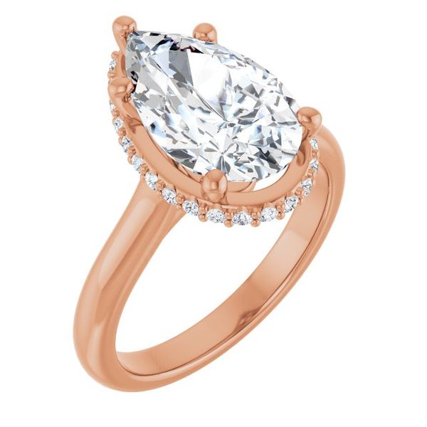Hidden Halo-Style Engagement Ring
