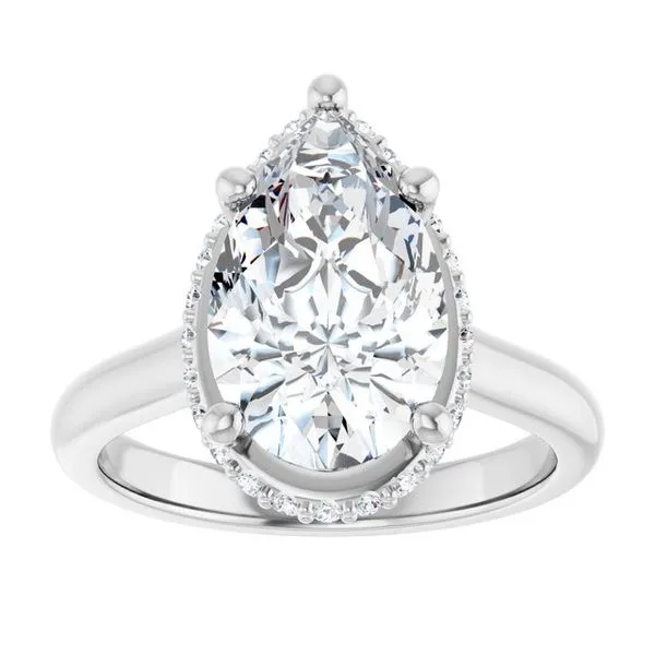 Hidden Halo-Style Engagement Ring Image 3 Futer Bros Jewelers York, PA