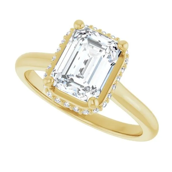 Hidden Halo-Style Engagement Ring Image 5 Don's Jewelry & Design Washington, IA