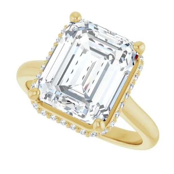 Hidden Halo-Style Engagement Ring Image 5 Futer Bros Jewelers York, PA