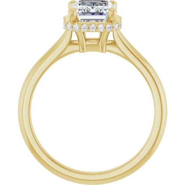 Hidden Halo-Style Engagement Ring Image 2 J. West Jewelers Round Rock, TX