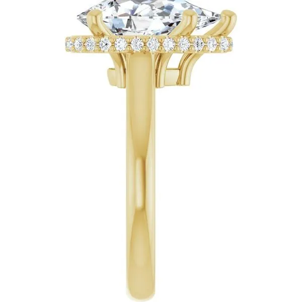 Hidden Halo-Style Engagement Ring Image 4 Don's Jewelry & Design Washington, IA