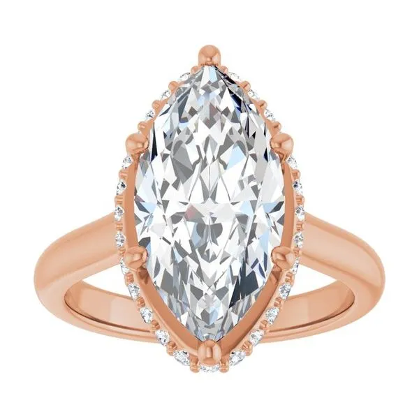 Hidden Halo-Style Engagement Ring Image 3 Don's Jewelry & Design Washington, IA