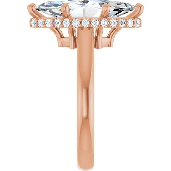 Hidden Halo-Style Engagement Ring Image 4 Don's Jewelry & Design Washington, IA