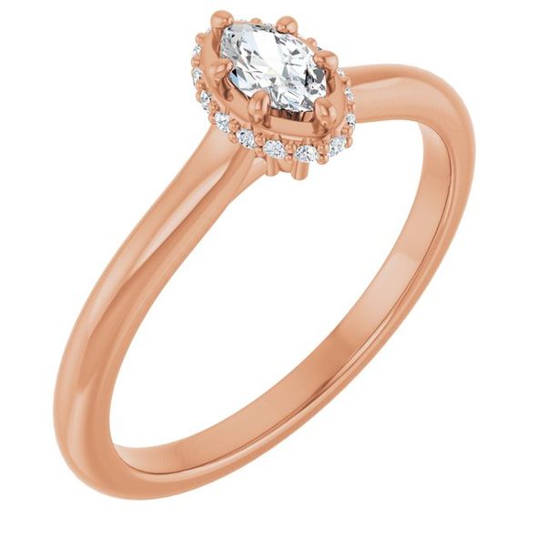 Hidden Halo-Style Engagement Ring