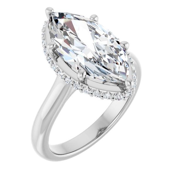 Hidden Halo-Style Engagement Ring