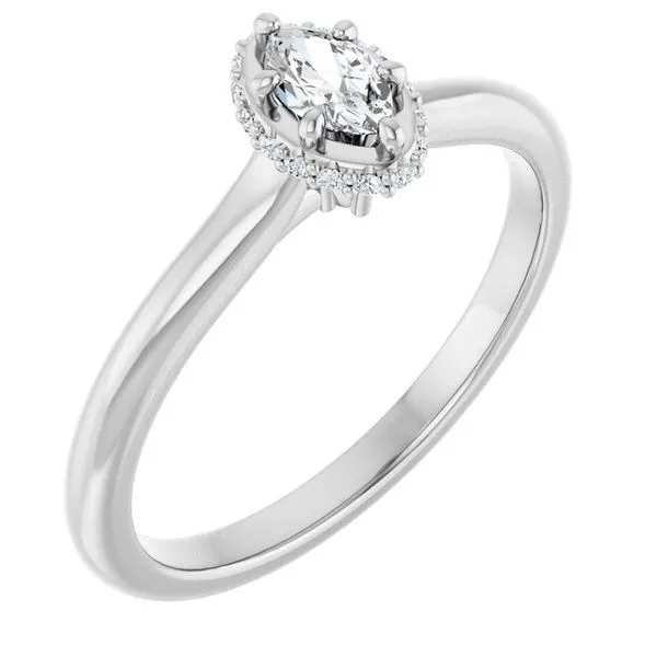 Hidden Halo-Style Engagement Ring Ocean View Jewelers Millville, DE