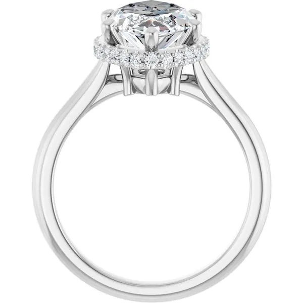 Hidden Halo-Style Engagement Ring Image 2 J. West Jewelers Round Rock, TX
