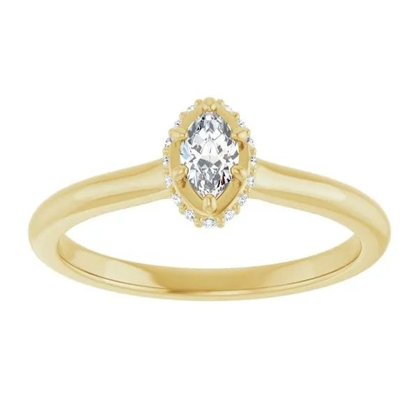 Hidden Halo-Style Engagement Ring Image 3 Don's Jewelry & Design Washington, IA