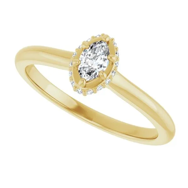 Hidden Halo-Style Engagement Ring Image 5 Futer Bros Jewelers York, PA