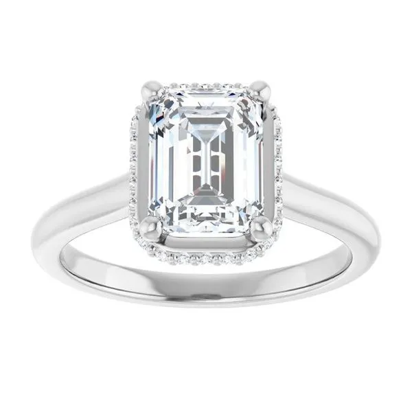 Hidden Halo-Style Engagement Ring Image 3 Don's Jewelry & Design Washington, IA