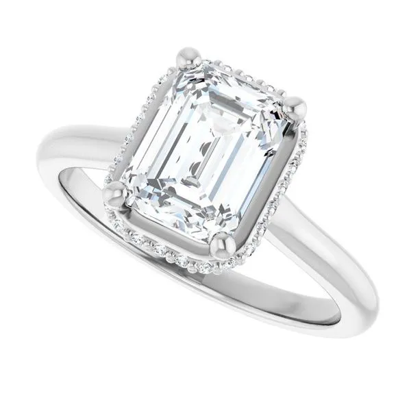 Hidden Halo-Style Engagement Ring Image 5 J. Thomas Jewelers Rochester Hills, MI