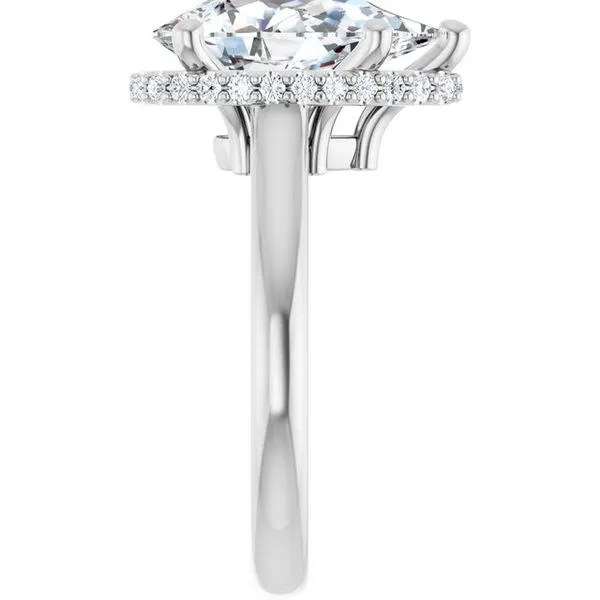 Hidden Halo-Style Engagement Ring Image 4 The Jewelry Source El Segundo, CA